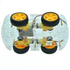 4WD Çok Amaçlı Mobil Robot Platformu - Şeffaf