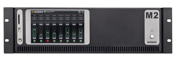 Audac M2 Matrix Sistem 8 Bölgeli Zone'lu Multımedya Dıjıtal Ses Mikseri