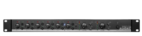 Audac PRE126  6 Kanal 2xStereo Çıkışlı Preamplifikatör