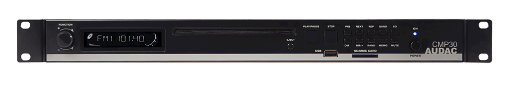 Audac CMP30 Cd Player,Mp3,AM/FM Tuner