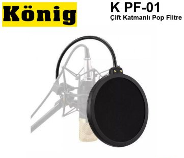 König K PF-01 Çift Katmanlı Pop Filtre