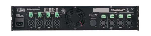 Audac SMQ500 4X500 Watt 4 Ohm Dijital  Power Amplifikatör