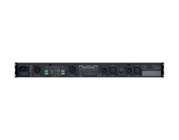 Audac EPA252  2X250 Watt 4 Ohm D Class  Power Amplifikatör