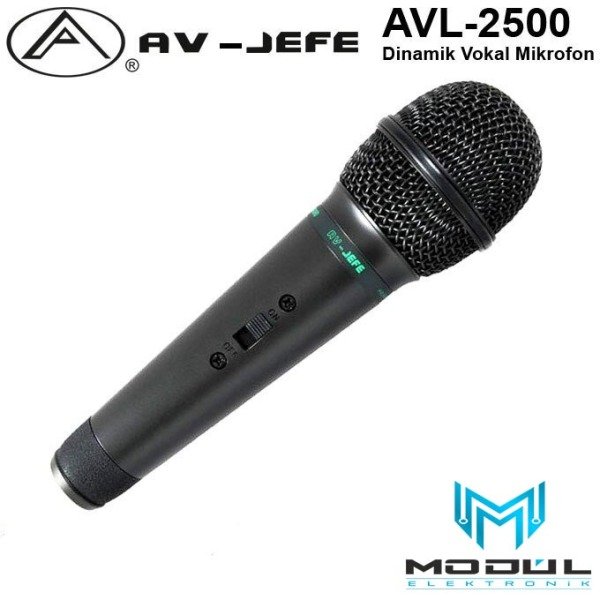 AV-JEFE AVL-2500 Dinamik Vokal Mikrofonu