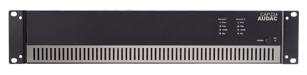 Audac CAP224 2x240 Watt  100 V Hat Trafolu  Power Amplifikatör