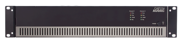 Audac CAP224 2x240 Watt  100 V Hat Trafolu  Power Amplifikatör