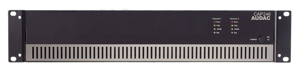 Audac CAP248 2x480 Watt  100 V Hat Trafolu  Power Amplifikatör