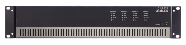 Audac CAP424 4x240 Watt 100 V Hat Trafolu  Power Amplifikatör