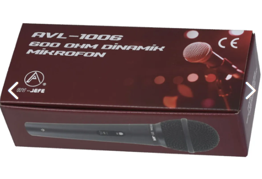 AV-JEFE AVL-1006 Dinamik Vokal Mikrofonu