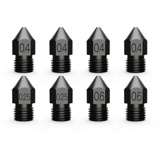 Creality Sertleştirilmiş Üst Düzey Çelik Nozzle  8'Li Set