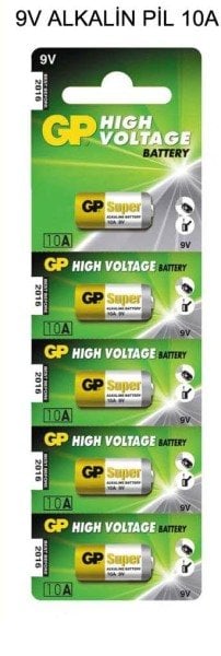 GP 10A 9V Alkaline Pil 5'li Paket