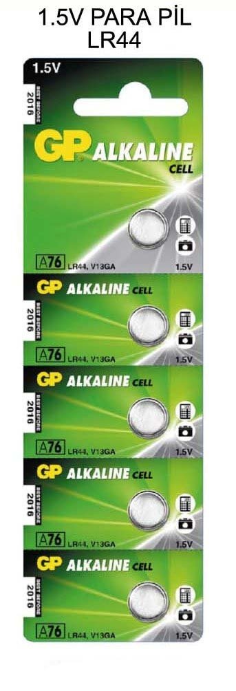 GP A76 LR44 1.5V Para Pil 5'li Paket