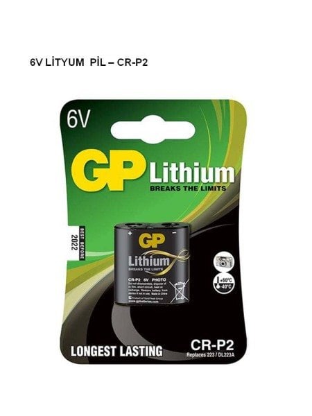 GP CR-P2 6V Lityum Pil