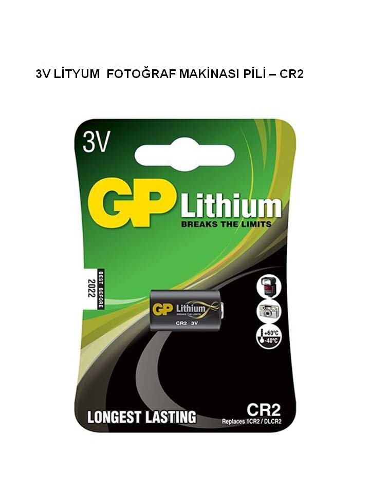 GP CR2 3V Fotoğraf Makinası Pili