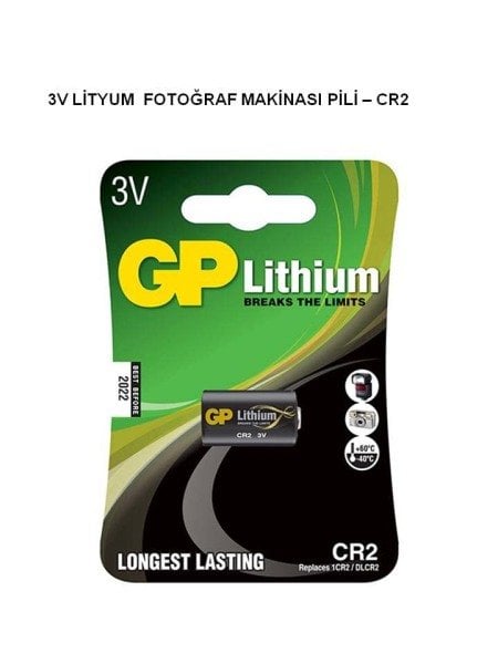 GP CR2 3V Fotoğraf Makinası Pili