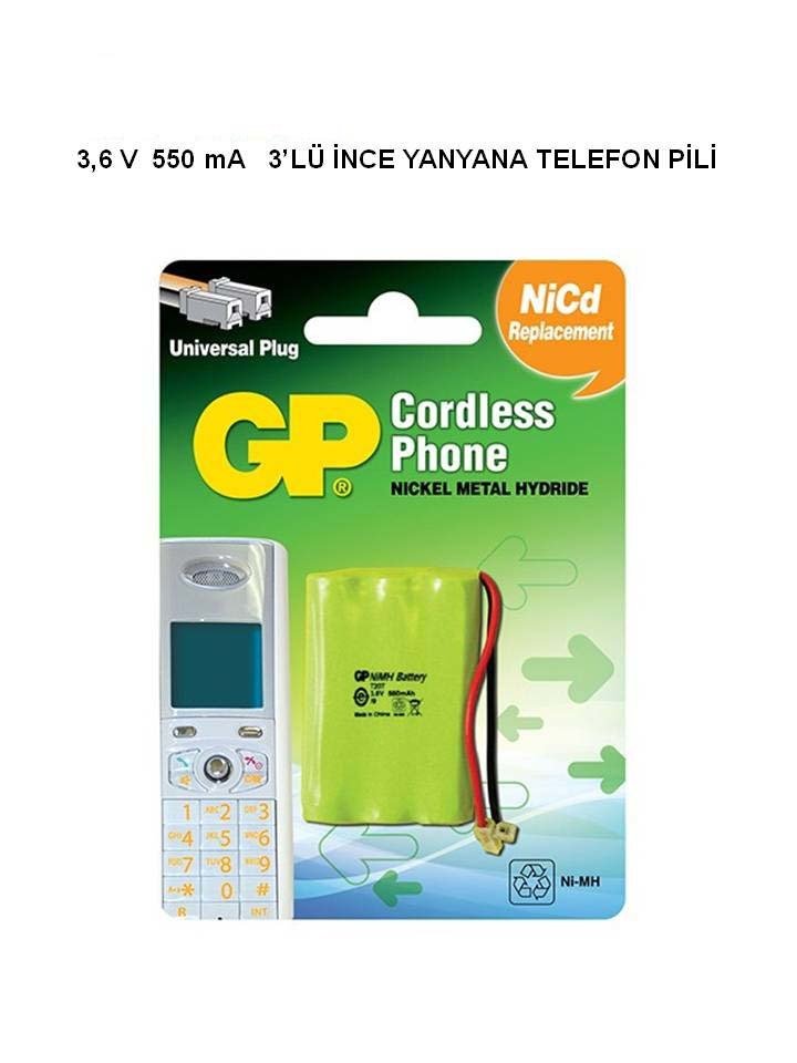 GP 3.6V 3'lü İnce Telefon Pili