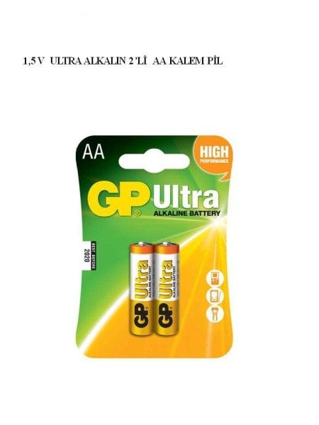 GP 1.5V Ultra Alkaline AA Kalem Pil 2'li