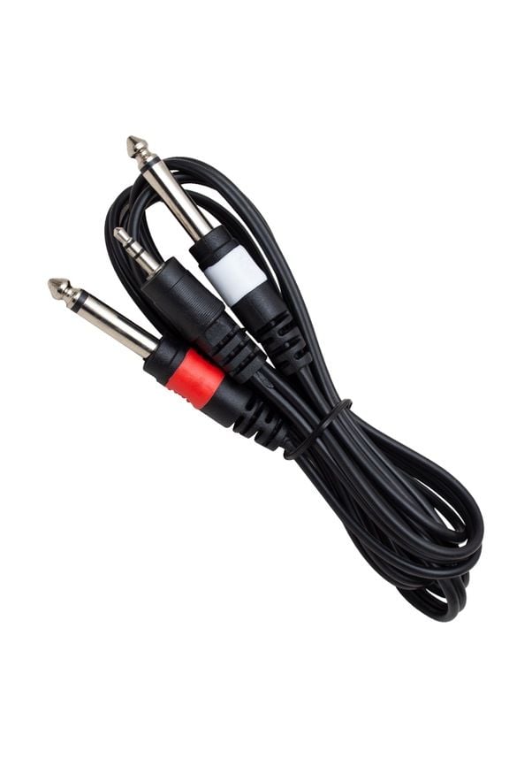 Swat 3.5mm ST 6.3 mm Çivi Jak 1.5 Metre Ses Kablosu