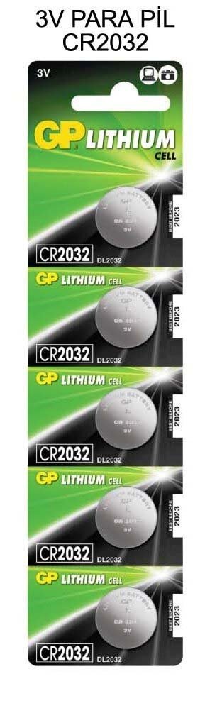 GP CR2032 3V Para Pil 5'li