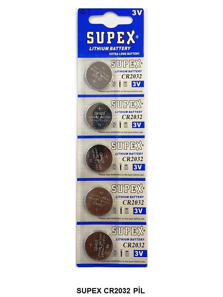 SUPEX CR2032 3V Para Pil 5'li