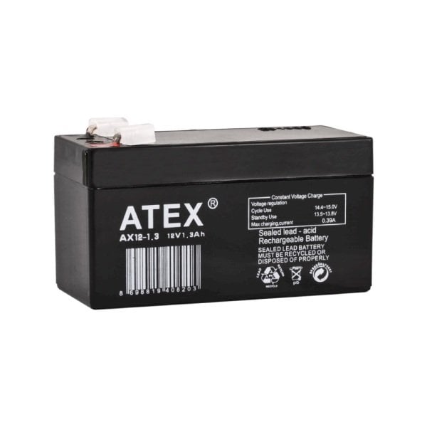 Atex 12V 1.3 Ah Bakımsız Kuru Akü