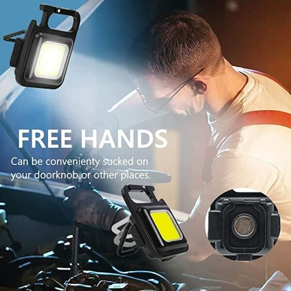 Cob Rechargeable Keychain Light