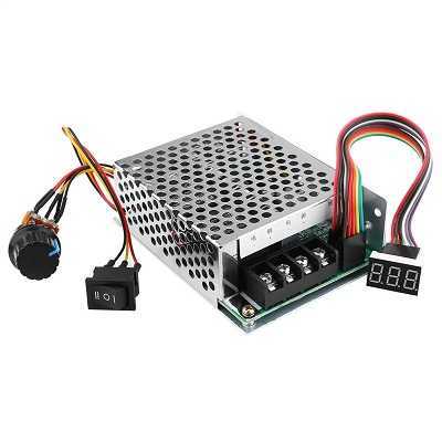 10V-55V 40A PWM Fırçalı DC Motor Sürücü (CW CCW Ters Haraket Anahtarlı ve LED Ekranlı)