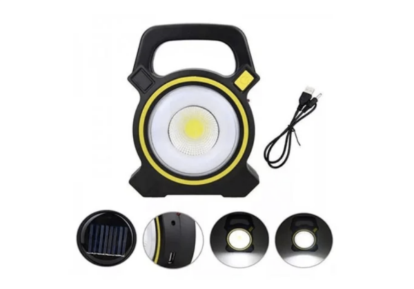 Cob Work Lıghts JY-819A 10W Solar Şarj Edilebilir Çalışma Lambası Ve El Feneri