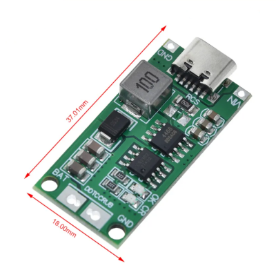 2S 2A TypeC Şarj Modül Çok Hücreli 18650 Lityum Pil Şarj Modül 8.4V 12.6V 16.8V