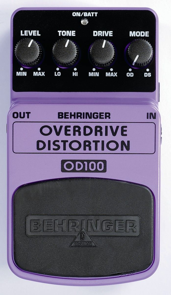 Behringer OD100 2 Mod Overdrive/Distortion Gitar  Pedal