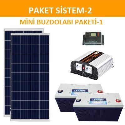 Solar Enerji Mini Buzdolabı Paketi (PAKET 2)