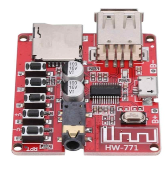 Bluetooth MP3 Modülü (SD Kart Girişi, USB 2.0)