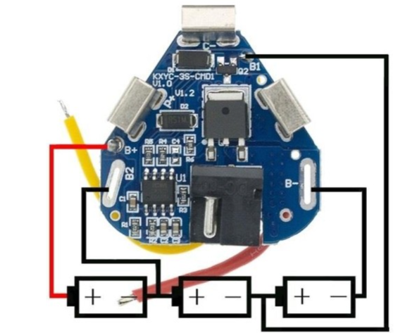 3S 6A BMS 18650 Lityum Pil Şarj Koruma Devresi - 12.6V