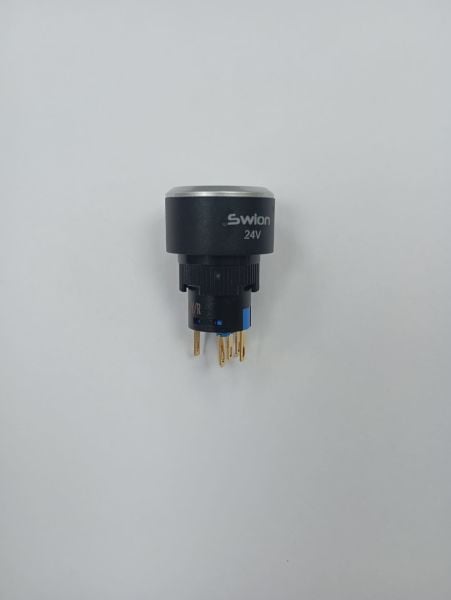 Kırmızı Plastik Kalıcı Buton 1NO/1NC 5P 12-24V