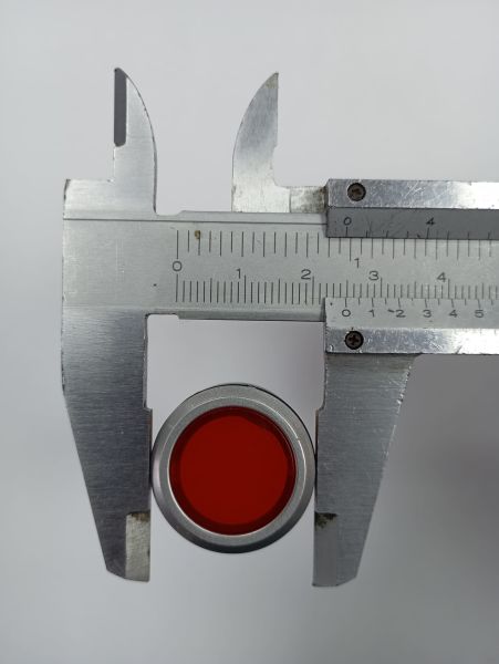 Kırmızı Plastik Kalıcı Buton 1NO/1NC 5P 12-24V