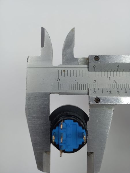 Kırmızı Plastik Kalıcı Buton 1NO/1NC 5P 12-24V