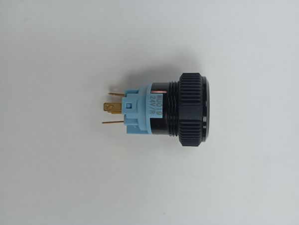 Kırmızı 19mm Plastik Led'li Anahtar 12-24v