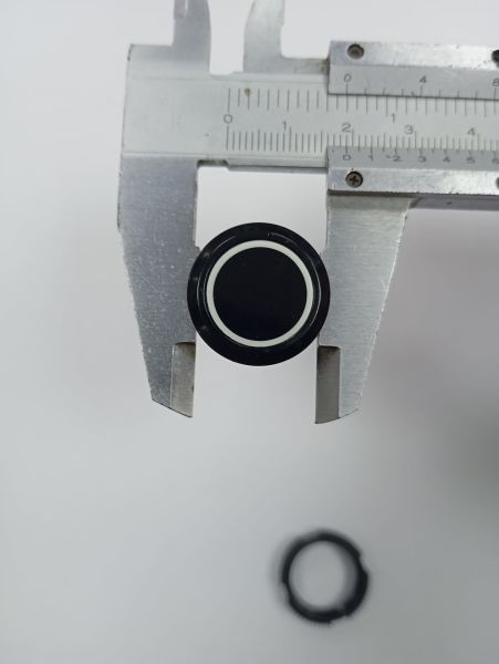 Kırmızı 19mm Plastik Led'li Anahtar 12-24v