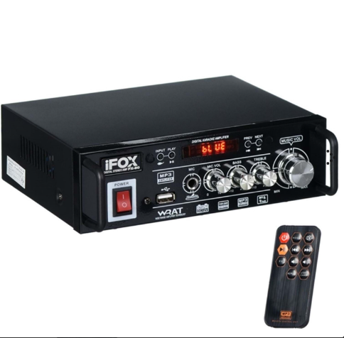 İFOX Usb ve bluetooth lu 80W Stereo Amfi FX-80