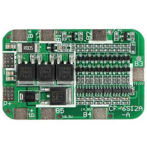 6s 12A 24V Li-ion 18650 BMS PCM Pil Koruma 6 Pil Lion Lipo Pil