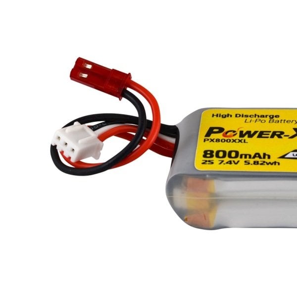Power-Xtra PX800XXL 7.4V 2S1P 800 mAh (20C) Li-Polymer Pil