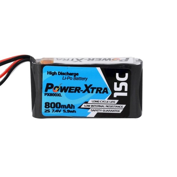 Power-Xtra PX800XL 7.4V 2S1P 800 mAh (15C) Li-Polymer Pil