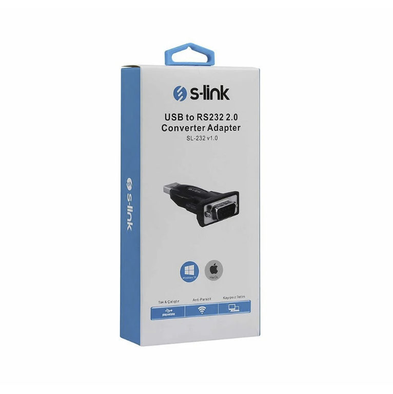 S-LINK SL-232 V1.0 USB TO 2.0 RS232 ÇEVİRİCİ ADAPTÖR