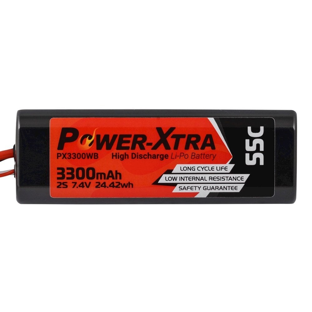Power-Xtra PX3300WB 7.4V 2S1P 3300 mAh (55C) Li-Polymer