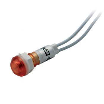KIRMIZI 220V Sinyal Lambası Ø10mm Plastik