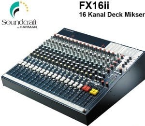 Soundcraft FX16ii 16 Kanal Deck Mikser