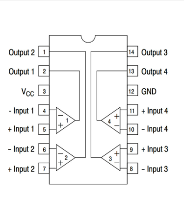 LM2901 SOIC-14 SMD Komparatör Entegresi