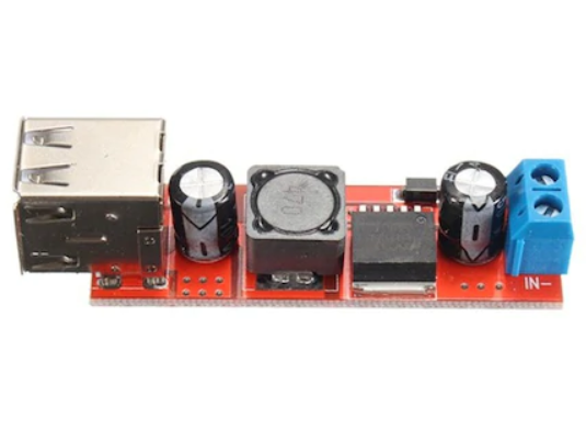 Çift USB Çıkışlı 9V / 12V / 24V / 36V - 5V Dönüştürücü DC 3A