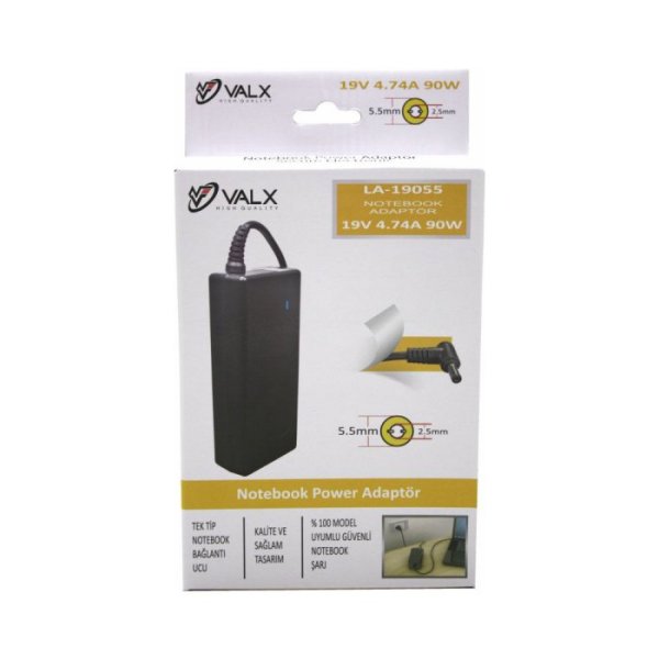 19V 4.74A 90W 5.5x2.5 Laptop Adaptör