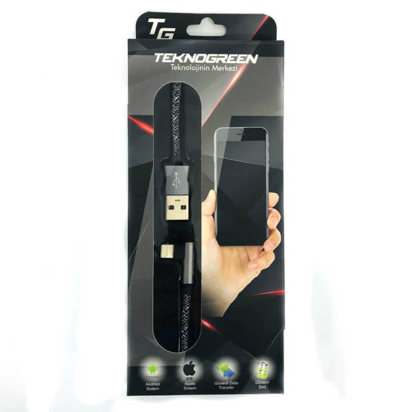 TKU-C302 1m Usb to L iPhone5/6/7/8 Kablo